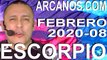 ESCORPIO FEBRERO 2020 ARCANOS.COM - Horóscopo 16 al 22 de febrero de 2020 - Semana 08