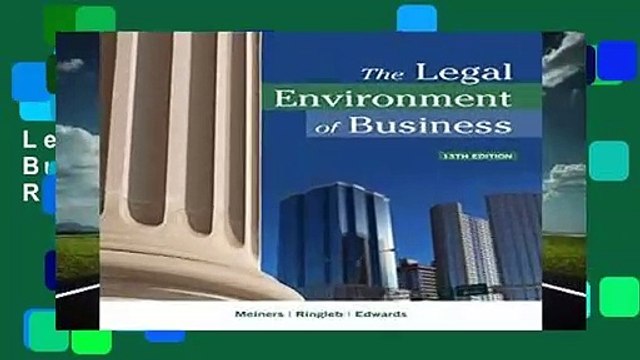 Full version  The Legal Environment of Business  Best Sellers Rank : #1