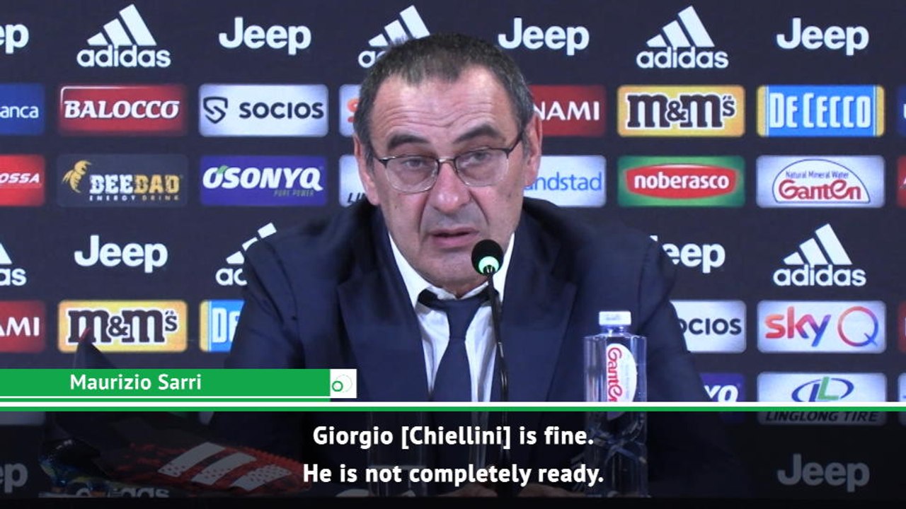 Sarri impressed with Chiellini fitness progress
