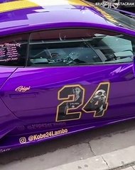 Une Lamborghini hommage à  Kobe Bryant et sa fille Gianna