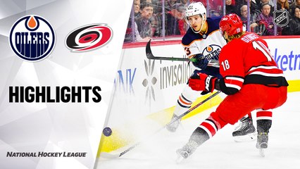 NHL Highlights | Oilers @ Hurricanes 2/16/20