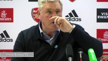 Steve Bruce post match press conference vs Arsenal