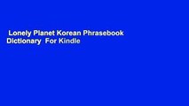 Lonely Planet Korean Phrasebook  Dictionary  For Kindle