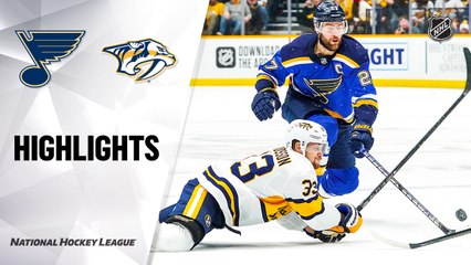 NHL Highlights | Blues @ Predators 2/16/20
