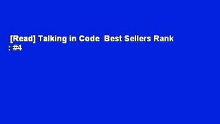 [Read] Talking in Code  Best Sellers Rank : #4