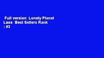 Full version  Lonely Planet Laos  Best Sellers Rank : #3