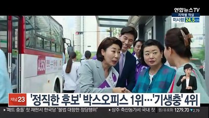 '정직한 후보' 박스오피스 1위…'기생충' 4위