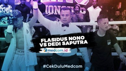 Bertarung 6 Ronde, Flasidus Nono Taklukan Dedi Saputra