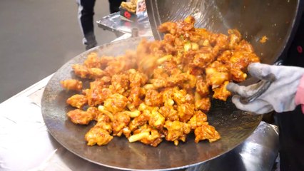 Korean Spicy Fried Chicken - Korean Street Food