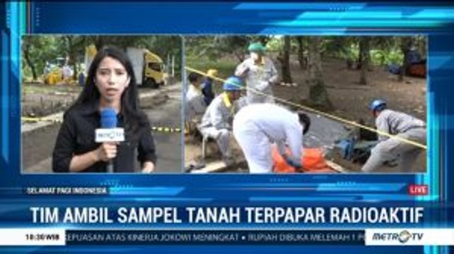 Petugas Lanjutkan Pengambilan Sampel Tanah Terpapar Radioaktif di Tangsel