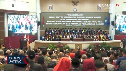 Puan Maharani Terima Gelar Doktor Honoris Causa dari Undip