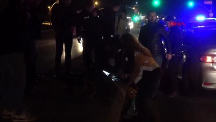 Arnavutköy'de tahtayla başına vurduğu kişiyi yolun ortasında bıraktı