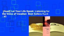 [Read] Let Your Life Speak: Listening for the Voice of Vocation  Best Sellers Rank : #5