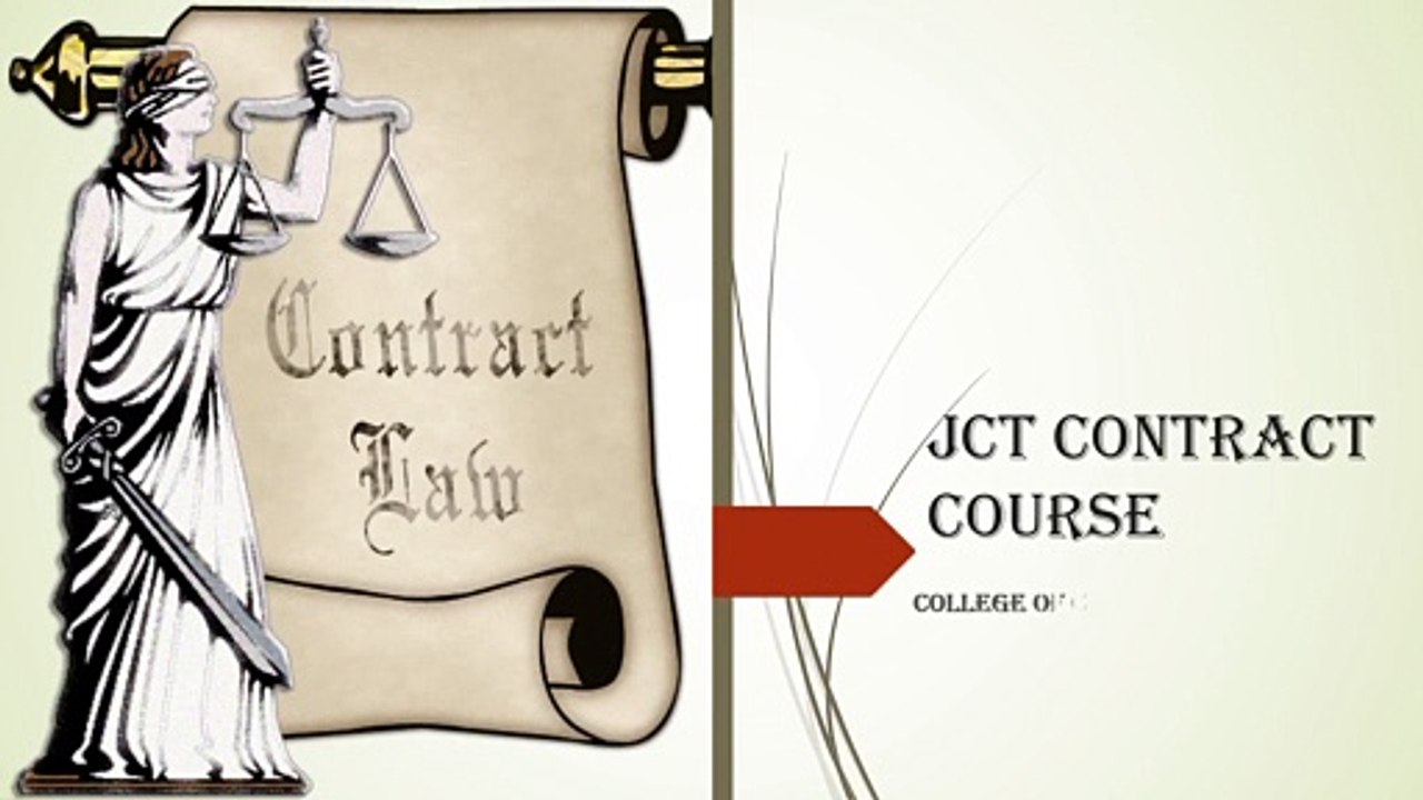 JCT Contract Course