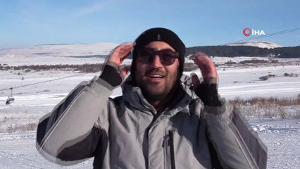 Yalnızçam Kayak Merkezi kayakseverlerin ilgi odağı oldu