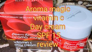 blossom kochhar aroma magic vitamin c day cream spf 15.for review for all skin types!!