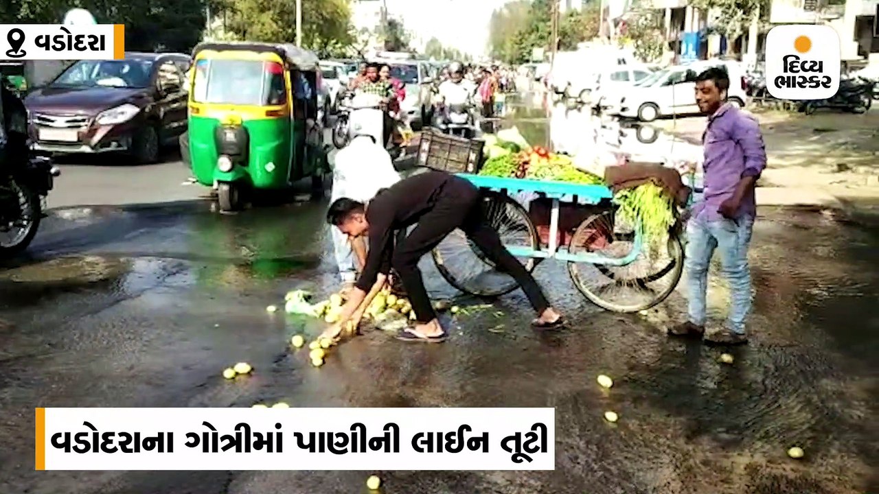 વડોદરાના ગોત્રી વિસ્તારમાં પાણીની મુખ્ય લાઇનમાં...