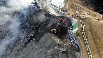 El vertedero de Zaldibar a vista de pájaro