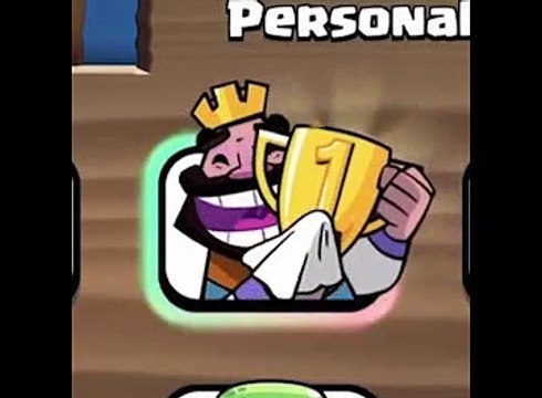 King with Trophy Exclusive Emote | Rarest Emote in Clash Royale | Roi avec Emote Exclusive Trophy | Emote la plus rare dans Clash Royale |