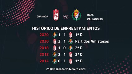 Previa partido entre Granada y Real Valladolid Jornada 24 Primera División