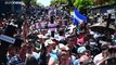 Salvadoreños contra el Congreso y en apoyo del presidente Nayib Bukele