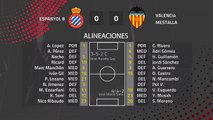Resumen partido entre Espanyol B y Valencia Mestalla Jornada 25 Segunda División B