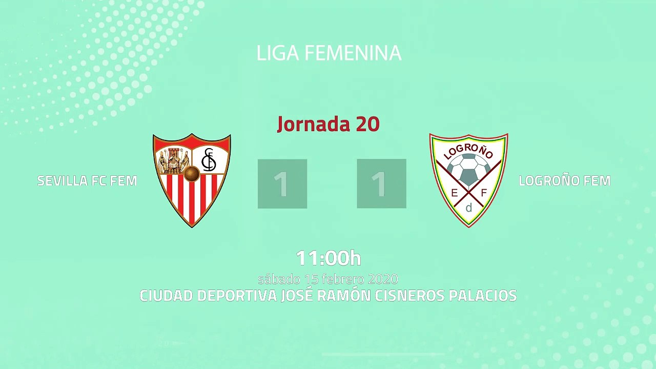 Resumen partido entre Sevilla FC Fem y Logroño Fem Jornada 20 Primera División Femenina