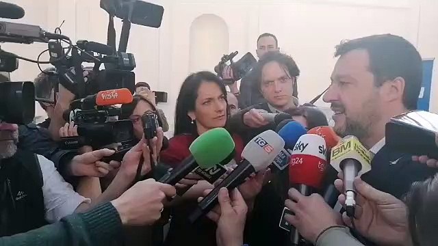 Salvini dal Palazzo delle Esposizioni di Roma (17.02.20)