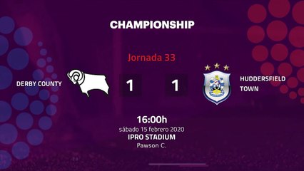 Resumen partido entre Derby County  y Huddersfield Town Jornada 33 Championship