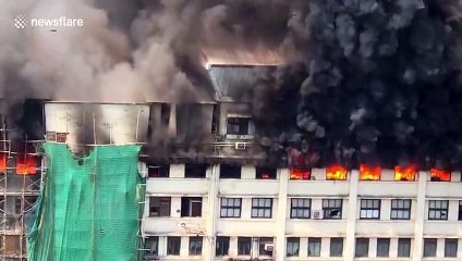 Government building in Mumbai engulfed by flames, several feared to be trapped inside