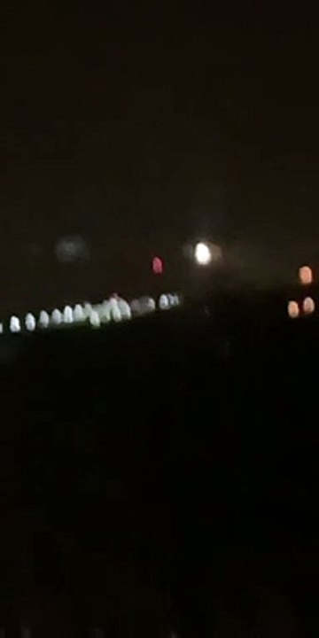 A plane aborts a landing at Leeds Bradford Airport