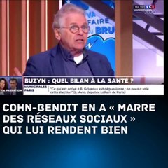Cohn-Bendit craque en Direct  ! « J’en ai marre des réseaux sociaux, des réseaux sociaux, ...il y a tellement de Cons sur les Réseaux sociaux»