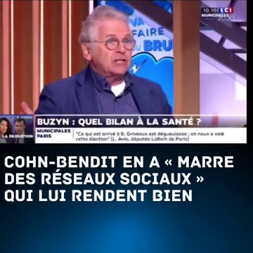 Cohn-Bendit craque en Direct ! « J’en ai marre des réseaux sociaux, des réseaux sociaux, ...il y a tellement de Cons sur les Réseaux sociaux»