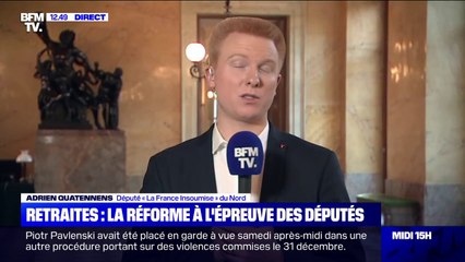 Скачать видео: Adrien Quatennens (LFI) explique pourquoi son groupe a déposé plus de 22.000 amendements au projet de réforme des retraites