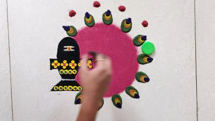 Maha ShivrRatri  Special Rangoli design | 21 February Maha Shivratri Muggulu  | Easy Kolam for Shivratri 2020