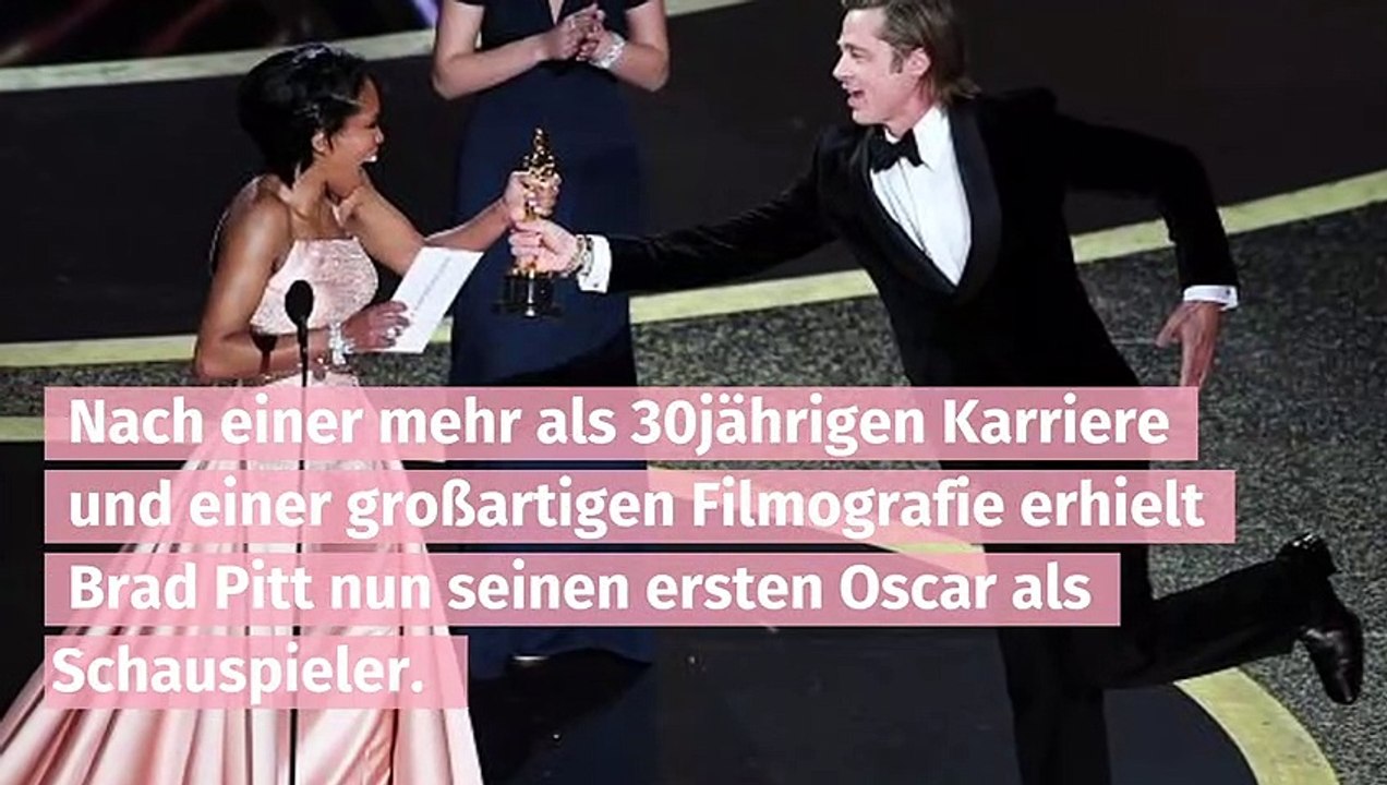 Brad Pitt gewinnt seinen ersten Oscar als Schauspieler