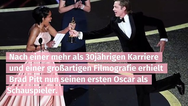 Brad Pitt gewinnt seinen ersten Oscar als Schauspieler