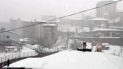 Şemdinli'de kar yağışı