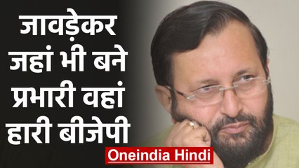 Télécharger la video: Prakash Javadekar जहां भी बने Election incharge उस State में हार गई BJP | वनइंडिया हिंदी