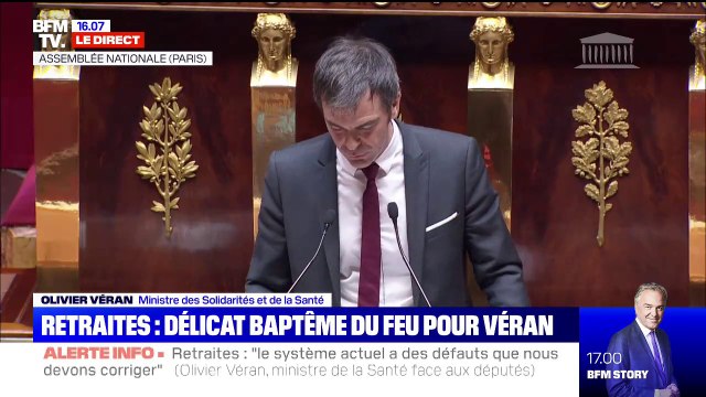 Retraites: Nous ne défendons pas une autre position que celle des pères fondateurs de la sécurité sociale affirme Olivier Véran