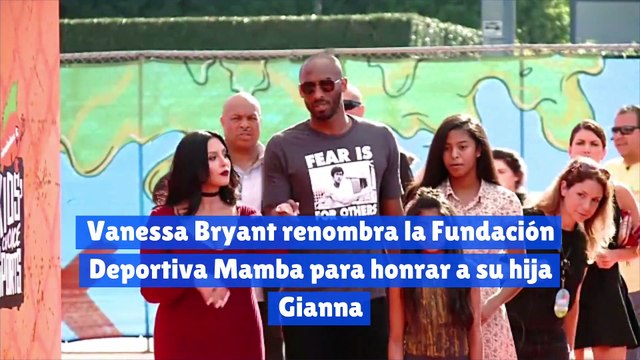 Vanessa Bryant renombra la Fundación Deportiva Mamba para honrar a su hija Gianna