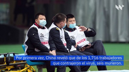 1,700 trabajadores médicos infectados con coronavirus en China