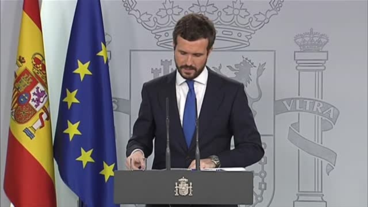 Casado ofrece a Pedro Sánchez pactos para "dos legislaturas" si rompe con los independentistas