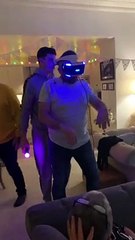 Dad Walks the VR Plank