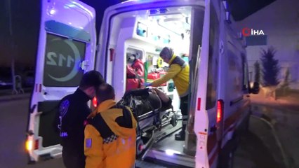 Otomobilin takla attığı kazada 2 kişi yaralandı