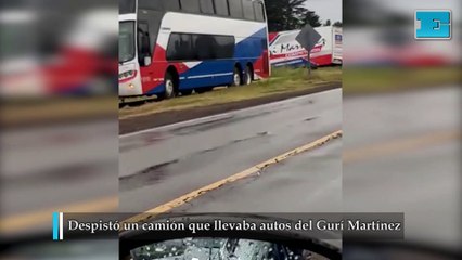 Despistó un camión del "Guri" Martínez