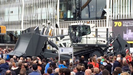 Biggest Liebherr Bulldozer PR 776 Demonstration - Bauma 2016