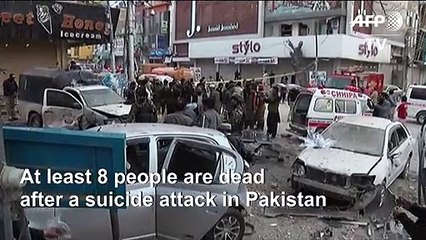 At least 8 killed in suicide attack in southwest Pakistan