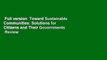 Full version  Toward Sustainable Communities: Solutions for Citizens and Their Governments  Review