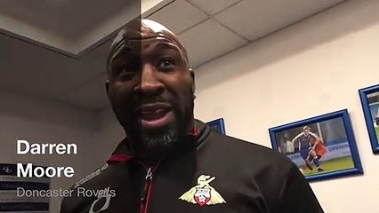 Darren Moore on Ben Sheaf's first goal for Doncaster Rovers